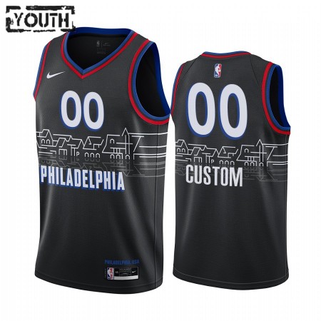 Maillot Basket Philadelphia 76ers Personnalisé 2020-21 City Edition Swingman - Enfant
